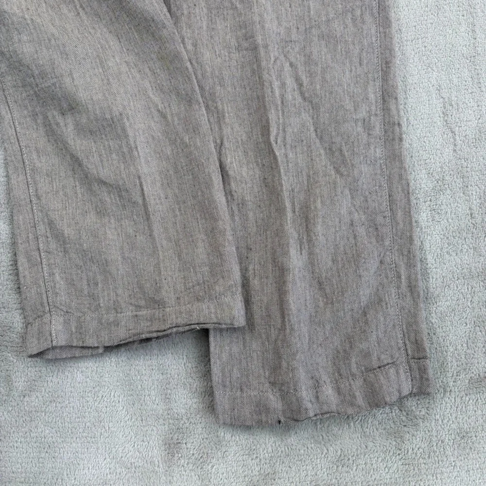 Banana Republic Aiden Fit Trouser Pants in Brown Men 34x36 Linen Blend